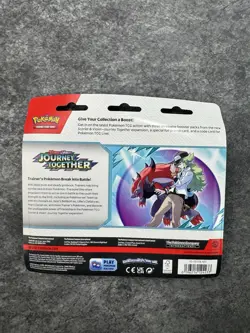 Pokemon Journey Together Booster Pack Blister 3 Packs with Scrafty Promo NEW RAR - Image 3
