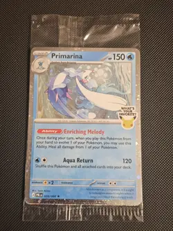 Pokemon TCG Primarina 020/084 Sealed Barnes & Noble 30th Pitch Black Promo - Image 1