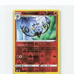 Chandelure 026/196 Rare Lost Origin Pokemon Reverse Holo Near Mint - Image 1