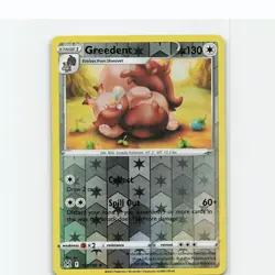 Greedent 151/196 Rare Lost Origin Pokemon Reverse Holo Near Mint - Image 1
