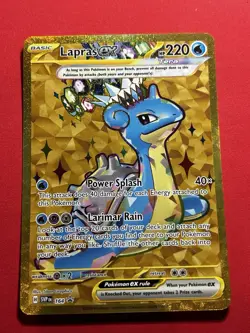 Pokemon TCG Lapras ex Full Art Holo Promo SV Scarlet & Violet 164 NM - Image 1