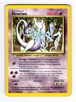 Mewtwo Legendary Collection #029 (2002) Rare LP Pokemon - Image 1