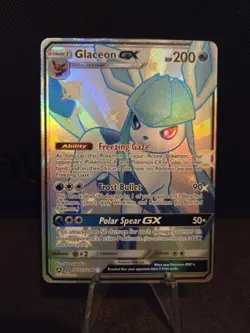 Pokemon TCG Glaceon GX SV55/SV94 Full Art Shiny Hidden Fates 🌟PACK FRESH🌟 - Image 1