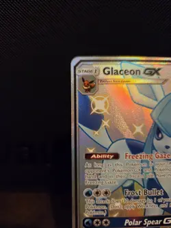 Pokemon TCG Glaceon GX SV55/SV94 Full Art Shiny Hidden Fates 🌟PACK FRESH🌟 - Image 2