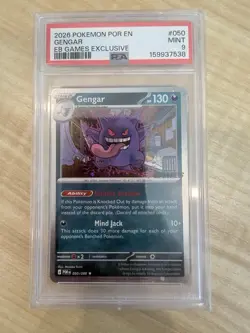 2026 POKEMON POR EN-PERFECT ORDER #050 GENGAR EB GAMES EXCLUSIVE PSA 9 - Image 1