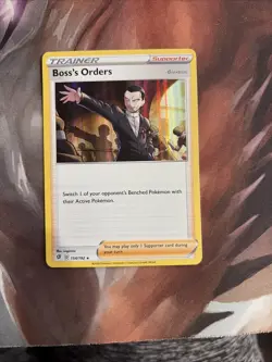 Boss's Orders 154/192 Holo Rare Rebel Clash Pokemon Near Mint - Image 1
