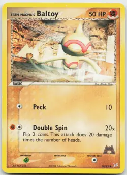 Team Magma's Baltoy 60/95 Common Team Magma vs Team Aqua Pokemon Near Mint - Image 1