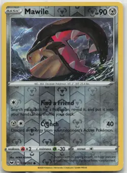 Pokemon Mawile Common Reverse Holo 129/202 Sword & Shield LP EGAWA - Image 1
