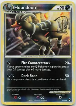 Houndoom 10/95 Holo Rare Call of Legends Pokemon Reverse Holo Moderately Played - Image 1