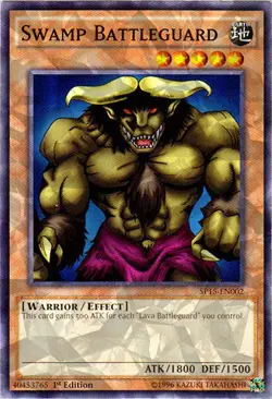 Swamp Battleguard - SP15-EN002 - Shatterfoil - 1st Edition x1 - Lightly Played - Image 1