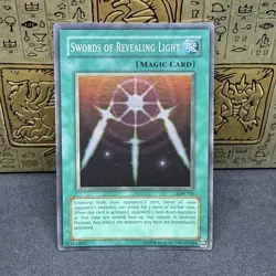 Yugioh Swords of Revealing Light LOB-101 Super Rare OG Print MP - Image 1