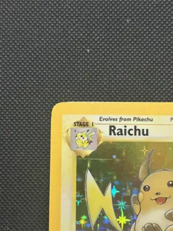 Raichu 14/62 | Base Set Fossil | Holo Pokemon Card NM - Image 3