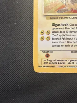 Raichu 14/62 | Base Set Fossil | Holo Pokemon Card NM - Image 5
