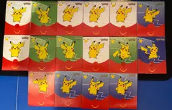 2021 McDonald’s Pokemon 25th Anniversary Sealed Happy Meal Promo Packs lot of 16 - Image 1
