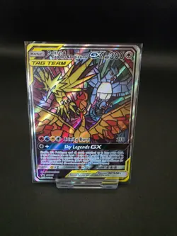 Pokemon TCG Moltres Zapdos & Articuno GX SM210 Black Star Promo NM Condition - Image 1