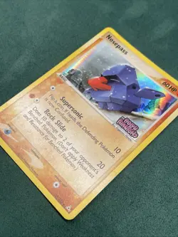Pokemon Card Nosepass EX Holon Phantoms Reverse Holo Rare STAMPED 25/100 LP - Image 2