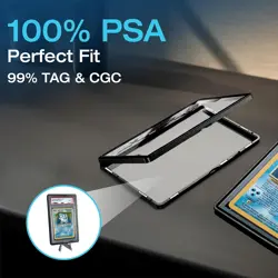 3-Pack PSA Slab Shell Case Graded Card Guard PSA, TAG & CGC Metal Magnetic UV... - Image 4