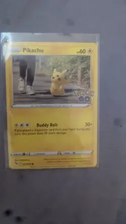 Pokemon TCG Pokemon GO Pikachu Holo Promo 2-Card Lot SWSH234 & 027/078 EN - Image 5