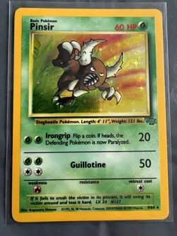 Pinsir 9/64 Jungle - Holo Rare - Vintage Pokemon TCG - WOTC 1999 - LP - Image 1