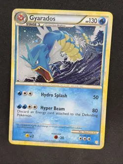 Pokemon TCG Gyarados Holo Rare Card 4/123 HeartGold SoulSilver 2010 VLP/EXC - Image 1