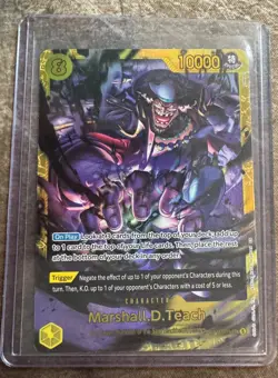 Marshall.D. Teach OP16-119 Secret Rare The Time Of Battle One Piece Foil Card - Image 1