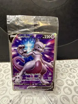 Pokemon TCG Sealed Mewtwo V SWSH229 SWSH: Sword & Shield Blackstar Promo Card NM - Image 1