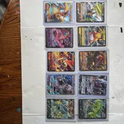 Pokemon 10 Card Holo Foil Lot, Charizard, Mewtwo, Darkrai, Golurk, Coalissal ETC - Image 1