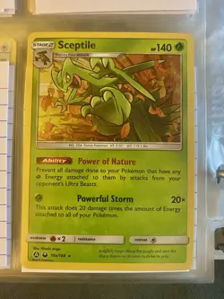 Pokemon Sun & Moon Celestial Storm Rare Alt Art Holo Sceptile #10a/168 - Image 3