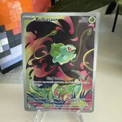 Bulbasaur Mega Evolution Full Art IR Illustration Card 133/132 Rare NM Pokemon - Image 1
