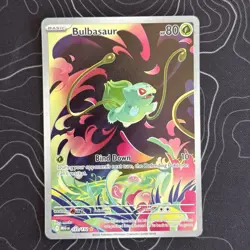 Bulbasaur Mega Evolution Full Art IR Illustration Card 133/132 Rare NM Pokemon - Image 2