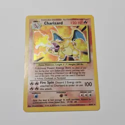 🔥 1999 WOTC Pokemon Charizard Card HOLO Base Set 4/102 Free Sleeve Toploader 🔥 - Image 1