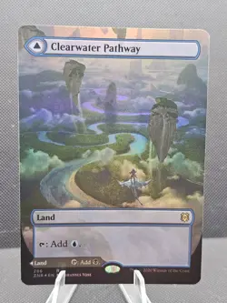 Clearwater Murkwater Pathway (Borderless) Zendikar Rising Foil 286 - Image 1