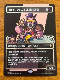 Bebop, Skull & Crossbones - Teenage Mutant Ninja Turtles - MTG - FOIL - 0087 - Image 1
