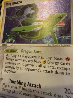 Rayquaza 22/107 Holo Rare Pokemon Ex Deoxys Theme Deck Jetstream MP - Image 2