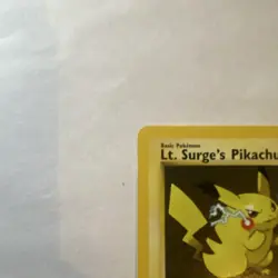 Pokemon Lt. Surge's Pikachu 81/132 Gym Heroes Regular Common 50 HP 2000 - Image 5
