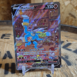 Pokemon TCG Machamp V Astral Radiance 172/189 Alternate Full Art Specks On Back - Image 1