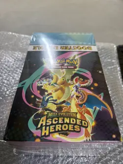 Pokemon TCG Mega Evolution Ascended Heroes Sealed Booster Bundle Display Case - Image 1