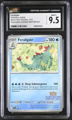 2025 Pokemon Black Star Promos Feraligatr CGC 9.5 - Image 1