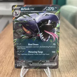 Arbok ex 024/165 Double Rare 151 Pokemon Near Mint - Image 1