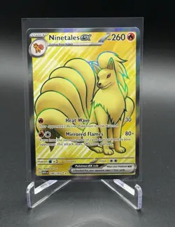 Pokemon TCG Ninetales ex 186/165 SV 151 Full Art Holo Ultra Rare 260HP Eng - Image 1