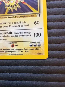 Zapdos 19/110 Holo Legendary Collection Pokemon TCG *MINT* - Image 4