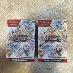 Pokemon Prismatic Evolutions Booster Bundle 6 Packs, X2 Bundles, Sealed - Image 2