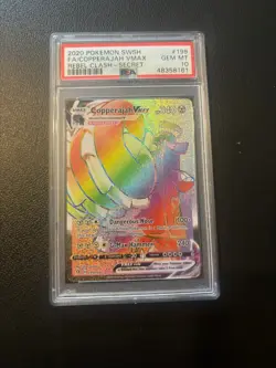 2020 Pokemon SWSH Darkness Ablaze Eternatus VMAX #192 Secret Rainbow PSA 10 - Image 1
