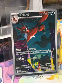 Thievul 092/084 Pokemon TCG: Pitch Black Near Mint (NM) Illustration Rare (MINT) - Image 1