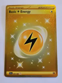 Pokemon Scarlet and Violet Gold Lightning Electric Energy 257/198 NM - Image 1