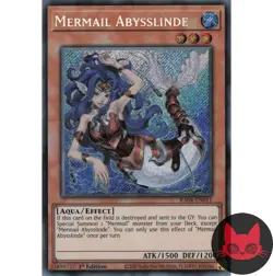 Yugioh Mermail Abysslinde RA04-EN011 Secret Rare 1st Edition NM - Image 1