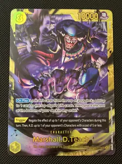 One Piece Marshall D. Teach OP16-119 SEC The Time of Battle OP-16 - Near Mint 🌑 - Image 1