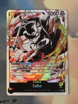 Sabo (001) (Parallel) ST13-001 Ultra Deck: The Three Brothers One Piece Foil NM - Image 2