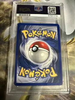1999 Pokemon Base Set Shadowless Holo Ninetales #12 PSA 7 NM - Image 2