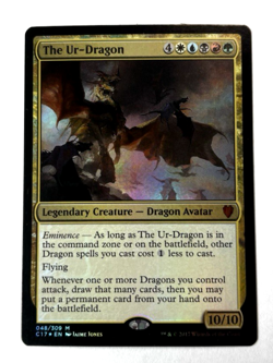 The Ur-Dragon Foil MTG Commander 2017 C17 Magic the Gathering Light Play - Image 1